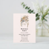Elegante bloemboeket met Dreamcatcher-verjaardag Briefkaart (Staand voorkant)