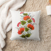 Elegante bloemboeket volkskunst kussen (Deken)
