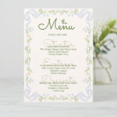 Elegante Bloemboogrand Minimaal Menu (Staand voorkant)