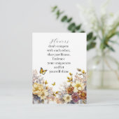 Elegante Bloemdesign Briefkaart (Staand voorkant)