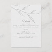 Elegante Bloemdetails Behuizing Kaart (Voorkant)