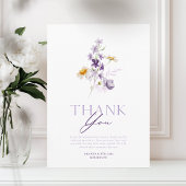 Elegante Bloemelijke Bedankkaart