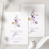 Elegante Bloemelijke Bedankkaart