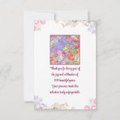 Elegante Bloemen 100ste Verjaardagsfeest / 100 Jaa Bedankkaart (Achterkant)