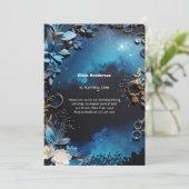 Elegante Bloemen 1e Verjaardag Uitnodiging (Staand voorkant)