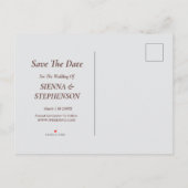 Elegante Bloemen 3D Save the Date Uitnodiging (Achterkant)