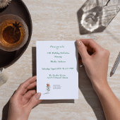 Elegante bloemen 60e verjaardag uitnodiging voor m