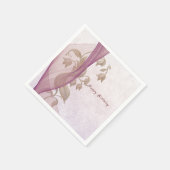 Elegante bloemen 70 ste verjaardag papieren servet (Hoek)