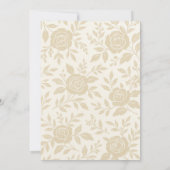 Elegante Bloemen 80ste Verjaardag Uitnodiging (Achterkant)