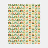 Elegante bloemen Abstracte lente Fleece Deken (Voorkant)