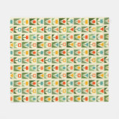 Elegante bloemen Abstracte lente Fleece Deken (Voorkant (Horizontaal))