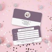 Elegante Bloemen Afspraak Herinnering Kaart Afsprakenkaartje