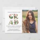  ELEGANTE BLOEMEN AFSTUDEREN AANKONDIGING (Voorkant)