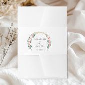 Elegante bloemen Arch bruiloft Uitnodigingen Wikkel