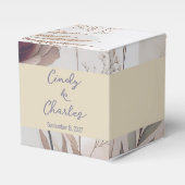 Elegante Bloemen  Bedankdoosjes (Voorkant Zijde)