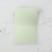 Elegante bloemen bedankkaart met groen (Binnen)