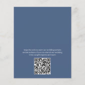 Elegante Bloemen Bellflower Budget Huwelijksuitnod Flyer (Achterkant)