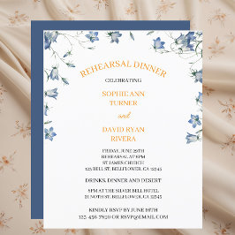 Elegante Bloemen Bellflower Budget repetitie diner Flyer
