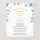 Elegante Bloemen Bellflower Budget repetitie diner Flyer (Voorkant)