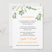 Elegante Bloemen Bellflower Net Getrouwd Huwelijk Kaart (Voorkant)