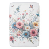 Elegante bloemen bloeien badmat (Voorkant Verticaal)