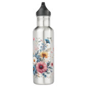 Elegante bloemen bloeien waterfles  (Rechts)