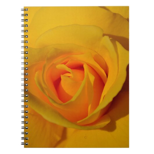 Elegante bloemen bloem Gele Roos Notitieboek (Voorkant)