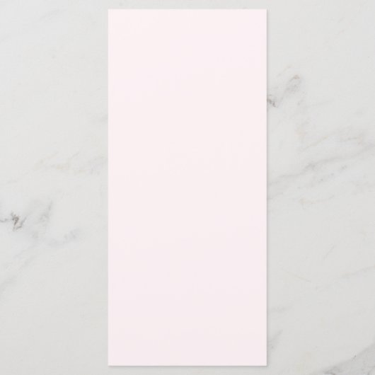 Elegante Bloemen Blush Roze Trouwtafel Menu (Achterkant)