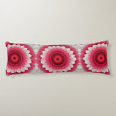 Elegante Bloemen Body Kussens - Rood, Roze (Achterkant)