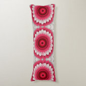 Elegante Bloemen Body Kussens - Rood, Roze (Voorkant Verticaal)