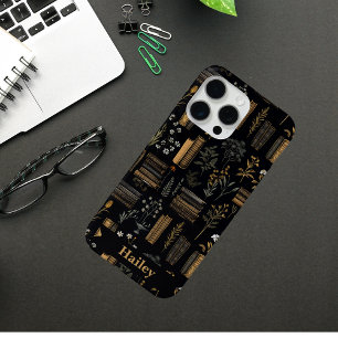 Elegante Bloemen & Boek Ontwerp - A Readers Haven iPhone 16 Pro Hoesje