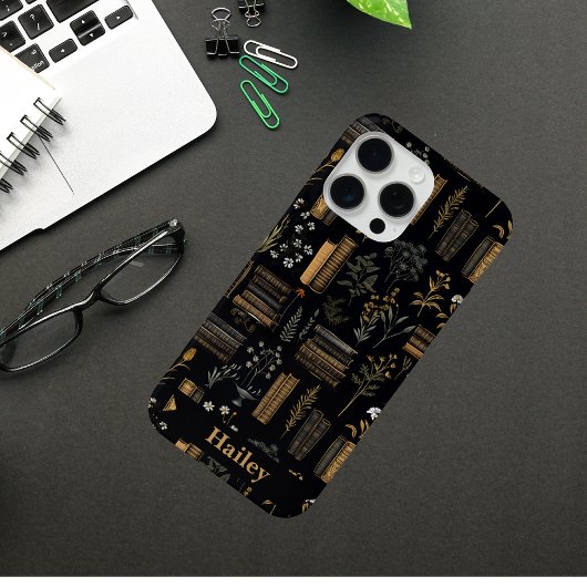 Elegante Bloemen & Boek Ontwerp - A Readers Haven Case-Mate iPhone Case