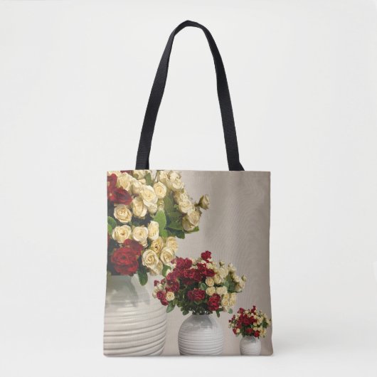 Elegante Bloemen Boeket Canvas tas (Voorkant)