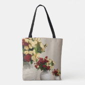 Elegante Bloemen Boeket Canvas tas (Achterkant)