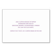 Elegante Bloemen Boeket Receptie Kaart (Achterkant)