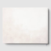 Elegante Bloemen Boho bruiloft Gastenboek (Achterkant)