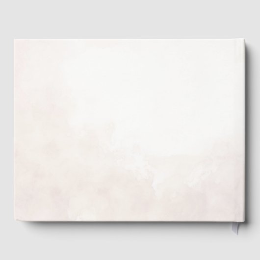 Elegante Bloemen Boho bruiloft Gastenboek (Achterkant)