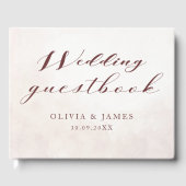 Elegante Bloemen Boho bruiloft Gastenboek (Voorkant)