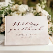 Elegante Bloemen Boho bruiloft Gastenboek