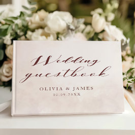 Elegante Bloemen Boho bruiloft Gastenboek