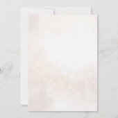 Elegante Bloemen Boho bruiloft Kaart (Achterkant)