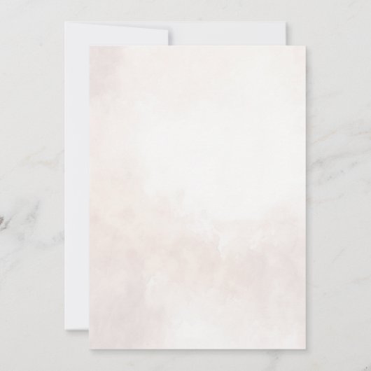 Elegante Bloemen Boho bruiloft Kaart (Achterkant)