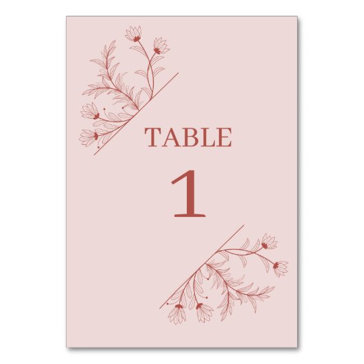 Elegante Bloemen Boho bruiloft Kaart (Voorkant)