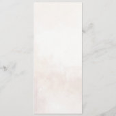 Elegante Bloemen Boho bruiloft Menu (Achterkant)