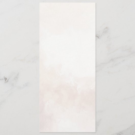 Elegante Bloemen Boho bruiloft Menu (Achterkant)