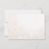 Elegante Bloemen Boho bruiloft RSVP Kaartje (Achterkant)