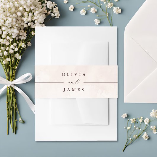 Elegante Bloemen Boho bruiloft Uitnodigingen Wikkel