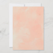 Elegante Bloemen Boho Huwelijksuitnodiging Kaart (Achterkant)