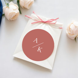 Elegante Bloemen Boho Ronde Sticker