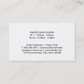 Elegante bloemen | boke | Whisk Logo Visitekaartje (Achterkant)